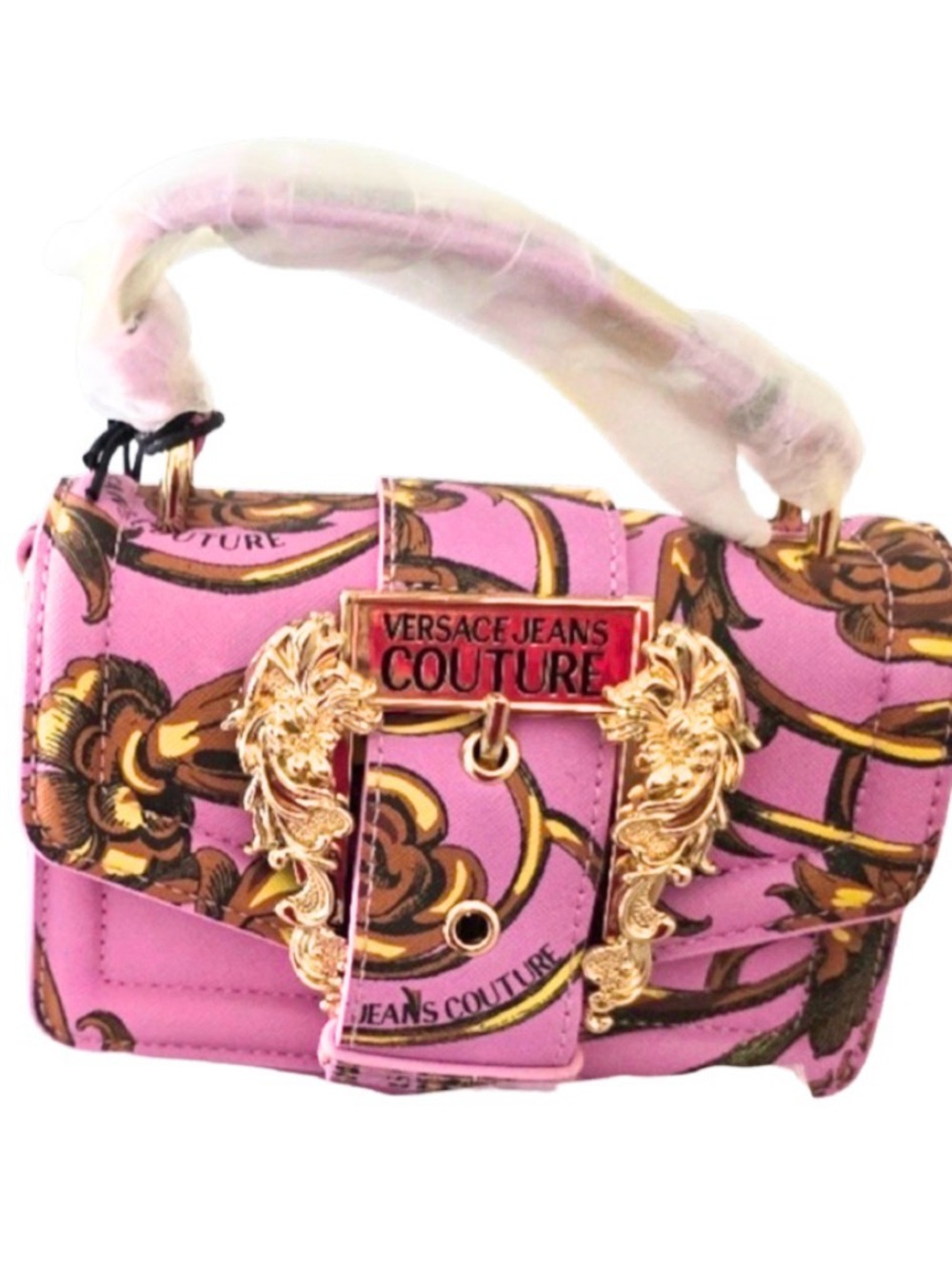 Pink Versace Jeans Baroque Print Mini Crissbody - Picture 5 of 5